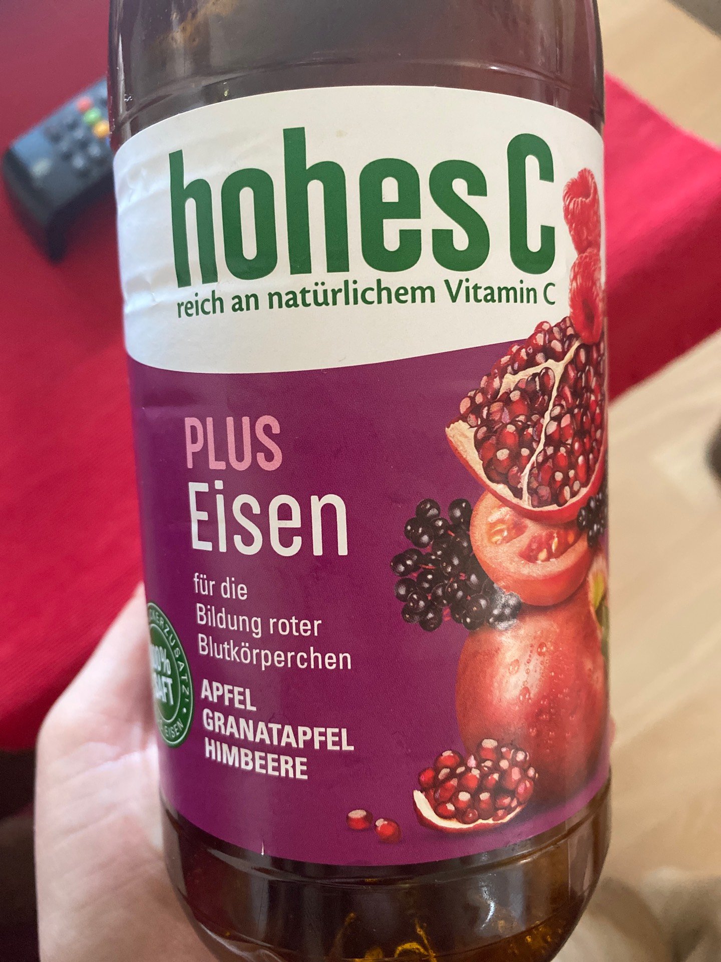 Hohes C Plus Eisen Apfel-Granatapfel-Himbeere