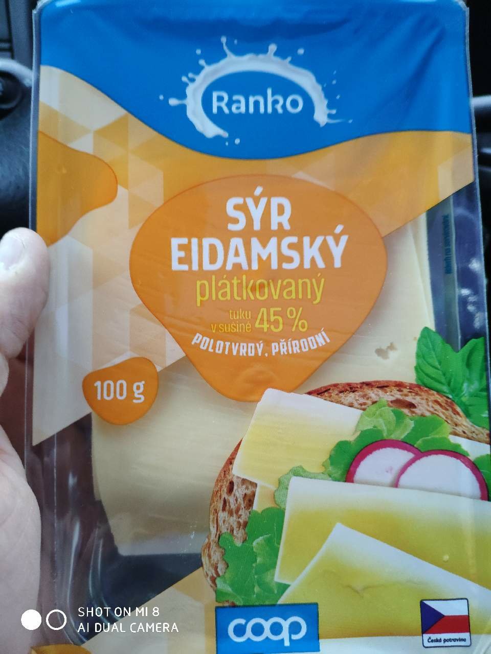 Eidam plátkový